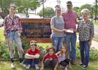 The Doughty family, including parents Derek and Rena, and their children: Daryl, Dallas, Dylan, and Danica, accepts the grand prize of $500 for the Cash for Trash contest from organizer Jolene Turner. The Doughty’s picked up 1120 bags and items over the Hughes Springs “Cash for Trash” deemed a success