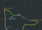 The yellow and green line marks the 22.95 mile bike course on the Triathlon. COURTESY PHOTO Rocky Point Adventures hosts triathlon