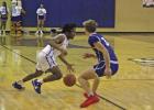 Daingerfield’s Trent Boyd looks to drive past Sabine’s Connor Loveless during Friday’s game. The Tigers fell to the Cardinals, 68-51, and sit in second place in 15-3A. Daingerfield concluded their regular season Tuesday at New Diana. ( BEE PHOTO / Q Tigers fall against Cardinals in home finale; sit in second place in district