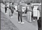 Daingerfield football seniors greet little ones at West Elementary