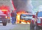 None injured in evening truck fire