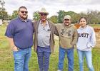 James Duke with Texas Heritage National Bank, Earnest Woods, and Roberto Figueroa at the site where Woods Estate will be built BEE PHOTO / NICOLE KIMBALL First Multiple housing subdivision project in 20 years for Daingerfield