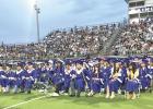 Seniors at their graduation ceremony
