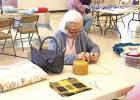 Volunteers work together for