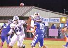 The Daingerfield Tiger offense makes a play during their matchup against Pewitt Oct. 22. BEE PHOTO / TONI WALKER Daingerfield, Pewitt clash in “Morris County Championship”