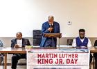 Left to right - Vicki Smith, Piney Woods Civic Club (PWCC), Gloria Woods PWCC, Pastor Don Hill, New Hope Baptist Church, Billy Harmon PWCC, Rev. Markeno Royal, Foundation Baptist Church and speaker Beverly Austin Left to right - Vicki Smith, Piney Woods Civic Club (PWCC), Gloria Woods PWCC, Pastor Don Hill, New Hope Baptist Church, Billy Harmon PWCC, Rev. Markeno Royal, Foundation Baptist Church and speaker Beverly Austin