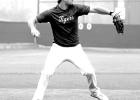 Chase Blackburn working on pick-off move during recent morning practice for the Tiger baseball team. Chase Blackburn working on pick-off move during recent morning practice for the Tiger baseball team.