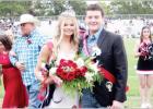 Bella McKinney and Jaxon Young were named 2023 Hughes Springs High School Homecoming Queen and King last Thursday prior to the Mustangs’ game against Jefferson. BEE PHOTOS / QUINTEN BOYD Mustang royalty