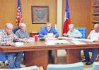 Morris County Judge Doug Reeder (center) joins Commissioners (from left) Michael Clair, Kerry McCoy, Todd Freeman, and Greg Frazier at the first Commissioner’s Court meeting of 2023. BEE PHOTO / TONI WALKER Elected officials take oaths, commissioners appoint replacement clerk