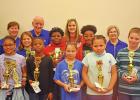 The fourth-grade team from South were led by Chandler Key, Danielle Allender, and Dallas Nix to take the District Championship. The three students took first, second, and third, respectively. Also helping the fourth-grade team were Evelyn Ballesteros, Avi Daingerfield Chess claim six out of seven first place finishes