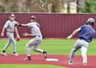 Eli Harrison (7) slides into second base on Saturday against Atlanta.