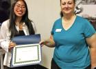 Vanessajane Bayna receiving Caldwell Award NTCC Honors students advance film research in Austin