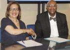 With a handshake, Daingerfield-Lone Star ISD Superintendent Lesia Lewis makes it official and enters an agreement with the HOPE Initiative and CEO Dr. Robert Harper. The Morris County campus will launch the Character and Career Academy program this fall a HOPE Initiative signs agreements with Region 8, local districts to launch middle school program