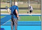 The first serve of the tournament.