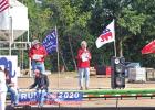 Morris County Republican Party Chairwoman Deb Ramsey, center, greets residents who attended the GOP Rally and Fish Fry held Sept. 26. BEE PHOTO / TONI WALKER GOP Rally held in Daingerfield, local candidates offer platforms