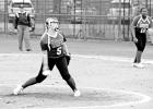 Daingerfield’s Jaylee Barron fires a pitch during the Lady Tigers’ Spring Break Matchup with Hughes Springs. BEE PHOTOS / TONI WALKER Article Image Alt Text