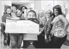 COURTESY PHOTO WoodmenLife Chapter 279 members (from right to left) Shelia Morgan, Judy Worthen and Bettye Wilson, presented a generous check to CASA of Titus, Camp and Morris Counties to support the needs of children assigned to Article Image Alt Text