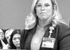 Tiffani Hester, Director of Community Benefit and Patient Experience at TRMC, gave an emotional plea to the Board Tiffani Hester, Director of Community Benefit and Patient Experience at TRMC, gave an emotional plea to the Board