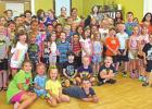 Over 60 children were present at the Hughes Springs Area Public Library on June 17 when Daingerfield State Park Rangers Onlie McGee and Tammie Little brought their program to the library. BEE PHOTO / TONI WALKER Turtle Power!