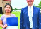 Spencer Winner Fatima Fuentes and Her Mentoring Professor in 2021, John Russo. COURTESY PHOTOS History essays sought for Bonnie Spencer Awards
