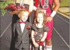 BEE PHOTO / TRISHA CAREY Karen Rodriguez, left, and Chandler King were crowned Hughes Springs Homecoming Royalty on Oct. 26. Crown bearer was Tucker Thomasson, while Landri Griffin was the scepter bearer. Article Image Alt Text