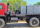 An excess military truck deploys on a new mission with Hughes Springs Volunteer Fire Department
