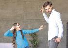 A father and daughter enjoying a dance Stock photo A father and daughter enjoying a dance Stock photo