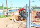 Work continues at the entrance to Mickey Mayne Stadium on Daingerfield High School’s new weight room and the stadium’s new concession stand. The majority of work is expected to be finished by the season opener against Gladewater Aug. 24. BEE PHOTO / Q DLSISD board examines future transportation needs, campus security at July 17 meeting