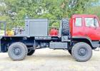 The former military vehicle pictured at left has been outfitted to for use in fire suppression by the Jenkins Volunteer Fire Department. The newly outfitted truck, seen at right, will give the department more versatility in terms of fighting fires. COURTE Jenkins VFD adds to fleet
