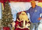 Santa visits Cason Fire Department with pancakes