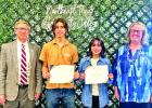 Pictured (from left): Dr. Andrew Yox, Ian Mares, Araceli Landaverde, and Dr. Melissa Fulgham Courtesy photo