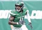 Denzel Mims, New York Jets wide receiver, plays against the New York Giants in 2022. Courtesy photo