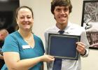 Director of Education Services for the Texas State Historical Association, Lisa Berg, and NTCC’s 2023 Film Scholar, Luke McCraw COURTESY PHOTO NTCC wins sixth Caldwell Award for niche cinema projects