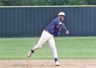 Pewitt’s Tyson Jones fires to first base for an out during Friday’s game at DeKalb. The Brahmas hosted New Boston Tuesday and will travel to Atlanta next Tuesday. BEE PHOTO / QUINTEN BOYD Brahmas drop decisions to Dragons, Bears