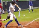 Daingerfield’s Eli Harrison (7) takes a cut at a pitch against Chapel Hill. BEE PHOTOS / MICHAEL S. MCCRACKEN Daingerfield’s Eli Harrison (7) takes a cut at a pitch against Chapel Hill. BEE PHOTOS / MICHAEL S. MCCRACKEN