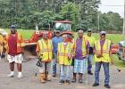 Morris County Precinct 1 Commissioner Gregory Frazier and his crew, Larry Douglas, Johnny Farmer, and Mickey Woods, assisted the B.U.D.D.Y. Organization with their Juneteenth cleanup operations in the Piney Heights Community. Work consisted of trash pick 