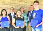 2021 winners with history faculty: Front Row: Fatima Fuentes, Erika Alvarado, and Davin Whatley: Back Row: NTCC history professors--Dr. Andrew P. Yox, Dr. Melissa Fulgham and James McGregor History essays sought for Bonnie Spencer Awards
