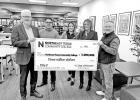Pictured (from left) at the Title V check presentation is Dr. Ron Clinton, NTCC President; Dr. Kevin Rose, Senior Vice President for Student Success; Erika Garza, Director of Title V Grants/Director of Academic Success; Anna Ingram, Associate Vice Preside NTCC receives $3 million Title V grant