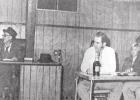 Kangaroo Court Scenes: Sheriff Jesse Graves behind a bottle of evidence BEE PHOTOS / ELIZABETH LANNING A little bit more pioneering history
