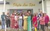 Ribbon cutting at Skyla Lux Spa with Connie Bradshaw and Jean Frankovitch of the Pittsburg Chamber of Commerce, Salina Dollinger, Lynn Dong, Amy Hua, Skyla Bui, and several of their family and friends.